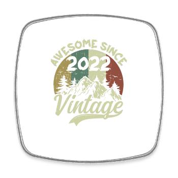 Millésime 2022 Cadeau D'anniversaire 2022 - Magnet carré - blanc - Devant