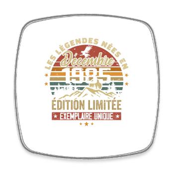 1985 Vintage Cadeau Anniversaire Décembre 1985 - Magnet carré - blanc - Devant