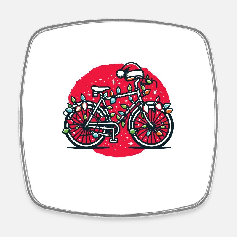 Cyclisme Vélo Cyclisme Cycliste - Magnet carré - blanc