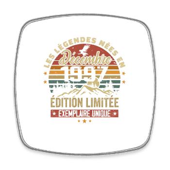 1997 Vintage Cadeau Anniversaire Décembre 1997 - Magnet carré - blanc - Devant