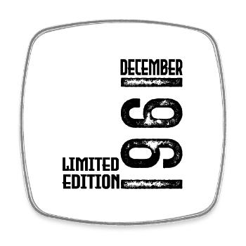 Birthday Gift December 1961. December 1961. - Square fridge magnet - white - Front