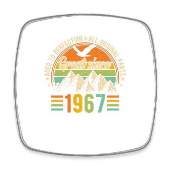 1967 - A legendary year - Square fridge magnet - white - Front