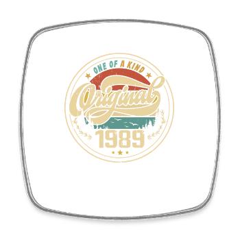 Original 1989 Vintage - Cadeau D’anniversaire 1989 - Magnet carré - blanc - Devant