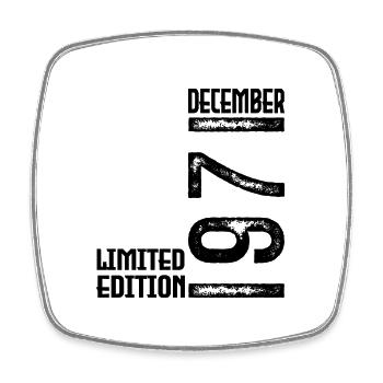 Geburtstagsgeschenk Dezember 1971. Dezember 1971. - Viereckiger Kühlschrankmagnet - Weiß - Vorne