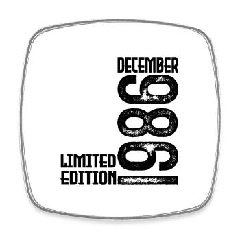 Birthday Gift December 1986. December 1986. - Square fridge magnet - white - Front