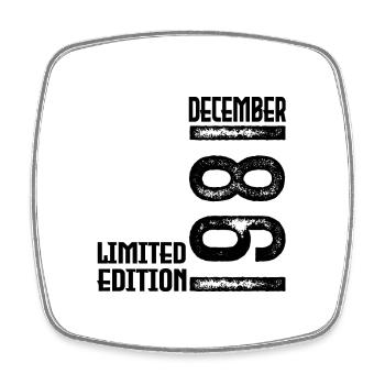 Cadeau Anniversaire Décembre 1981. Decembre 1981. - Magnet carré - blanc - Devant