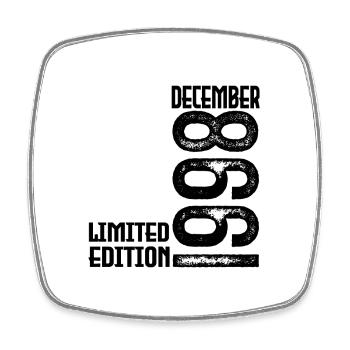 Birthday Gift December 1998. December 1998. - Square fridge magnet - white - Front