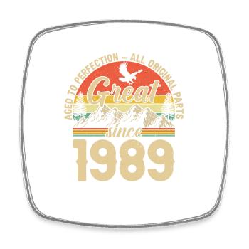 1989 - A legendary year - Square fridge magnet - white - Front