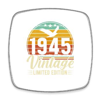 1945 - A timeless masterpiece - Square fridge magnet - white - Front
