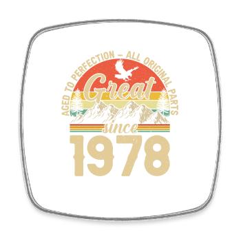 1978 - Un millésime - Magnet carré - blanc - Devant