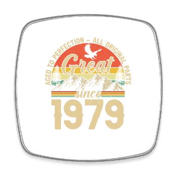 1979 - A legendary year - Square fridge magnet - white - Front