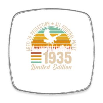 1935 - A timeless masterpiece - Square fridge magnet - white - Front