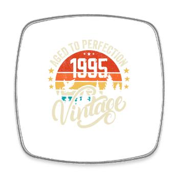 1995 Vintage - Birthday Gift 1995 Retro 1995 - Square fridge magnet - white - Front