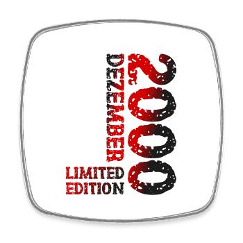 2000 December Limited Edition 23rd Birthday Decoration - Square fridge magnet - white - Front