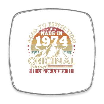 Vintage Original 1974 Vintage Cadeau Anniversaire - Magnet carré - blanc - Devant