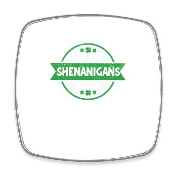 Lassen Sie die Shenanigans beginnen Saint Patricks - Viereckiger Kühlschrankmagnet - Weiß - Vorne