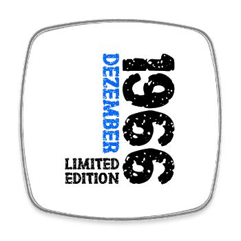 1966 décembre Limited Edition 57e anniversaire décoration - Magnet carré - blanc - Devant