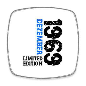 1969 décembre édition limitée 54e anniversaire décoration - Magnet carré - blanc - Devant