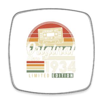 1934 - Eternal Legend - Square fridge magnet - white - Front