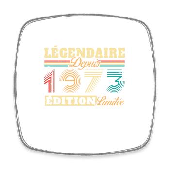 Légendaire Depuis 1973 - Magnet carré - blanc - Devant
