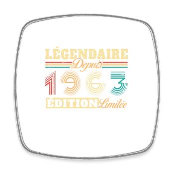 Légendaire Depuis 1963 - Magnet carré - blanc - Devant