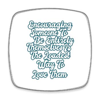 Life Wisdom Growth Mindset Inspirational Quote - Viereckiger Kühlschrankmagnet - Weiß - Vorne