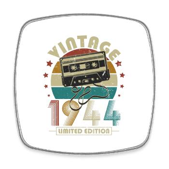 Vintage 1944 Retro Anniversary Vintage Gift - Square fridge magnet - white - Front