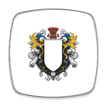 Wappen Symbol - Viereckiger Kühlschrankmagnet - Weiß - Vorne