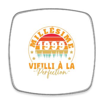 Millésime 1999, Cadeau D'anniversaire Vintage 1999 - Magnet carré - blanc - Devant