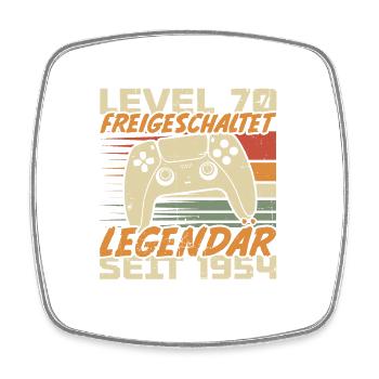 Level 70 freigeschaltet Legendär seit 1954 - Viereckiger Kühlschrankmagnet - Weiß - Vorne