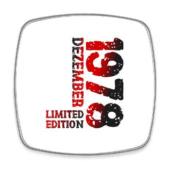 1978 Dezember Limited Edition 45. Geburtstag Deko - Viereckiger Kühlschrankmagnet - Weiß - Vorne