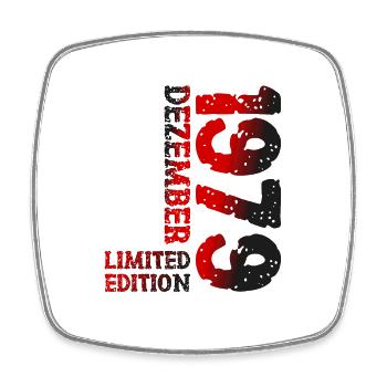 1979 Dezember Limited Edition 44. Geburtstag Deko - Viereckiger Kühlschrankmagnet - Weiß - Vorne