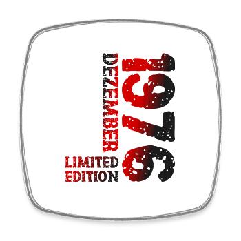 1976 Dezember Limited Edition 47. Geburtstag Deko - Viereckiger Kühlschrankmagnet - Weiß - Vorne