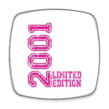 Limited Edition 2001 - Viereckiger Kühlschrankmagnet - Weiß - Vorne