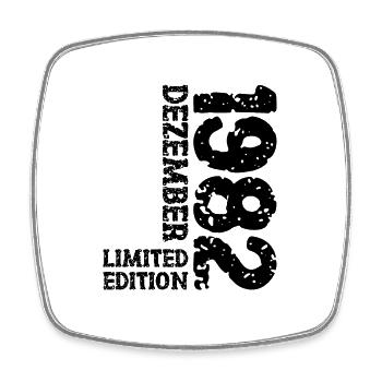 1982 Dezember Limited Edition 41. Geburtstag Deko - Viereckiger Kühlschrankmagnet - Weiß - Vorne