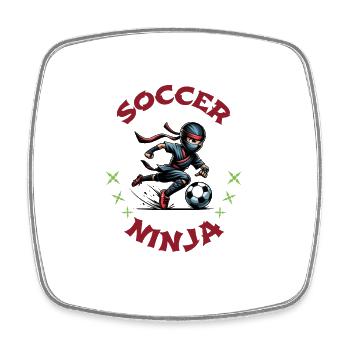 Soccer Ninja Athletic Sports Martial Arts - Viereckiger Kühlschrankmagnet - Weiß - Vorne