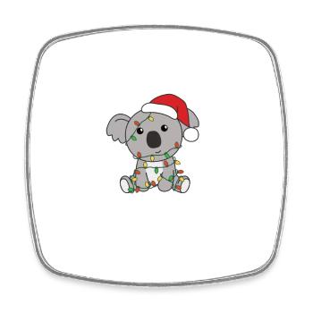 Christmas is better with a koala - Square fridge magnet - white - Front