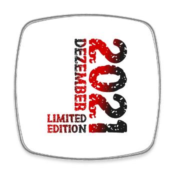 2021 Dezember Limited Edition 2. Geburtstag Deko - Viereckiger Kühlschrankmagnet - Weiß - Vorne
