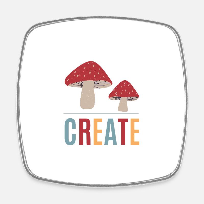 Create - Square fridge magnet - white