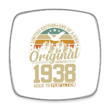 Birthday Legend 1938 - Square fridge magnet - white - Front