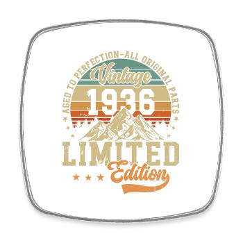 Birthday Joy 88 1936 - Square fridge magnet - white - Front
