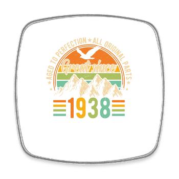86 Years Birthday Vintage 1938 - Square fridge magnet - white - Front