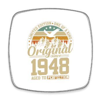 Millésime 1948 Anniversaire - Magnet carré - blanc - Devant