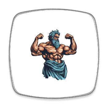 Bodybuilder Mythology Bodybuilding Muscles - Square fridge magnet - white - Front