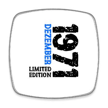 1971 décembre édition limitée 52e anniversaire décoration - Magnet carré - blanc - Devant