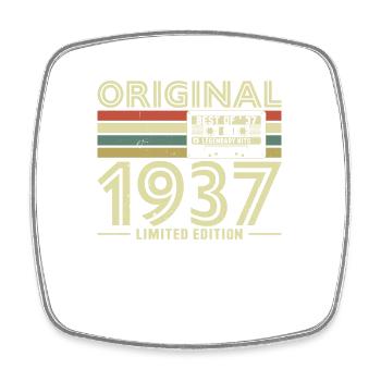 Millésime 1937 Anniversaire - Magnet carré - blanc - Devant