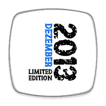2013 December Limited Edition 10th Birthday Decoration - Square fridge magnet - white - Front