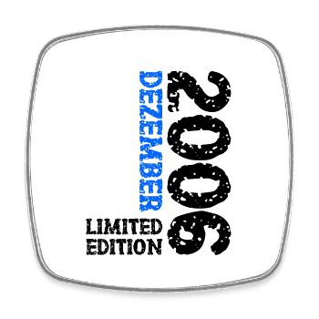 2006 December Limited Edition 17th Birthday Decoration - Square fridge magnet - white - Front