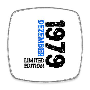 1979 December Limited Edition 44th Birthday Decoration - Square fridge magnet - white - Front