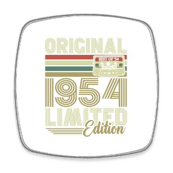 Original 1954 Vintage Rétro Cadeau D'anniversaire - Magnet carré - blanc - Devant
